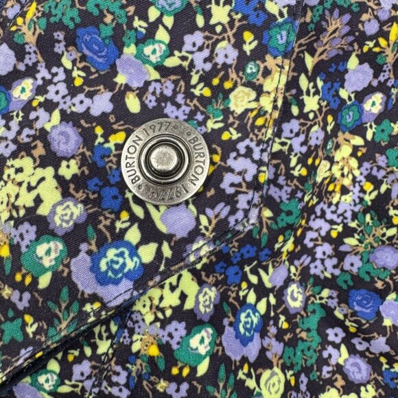 This is a Burton Dryride women's ski jacket in a multicolored ditsy floral print - Picture 6 of 16